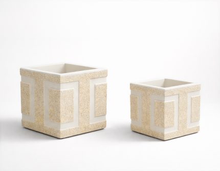 Vaso com Quadrados em Brita