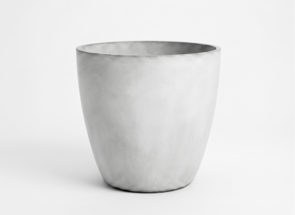 Vaso Porto 50 em cimento natural Godinho Concrete Design para interior e exterior